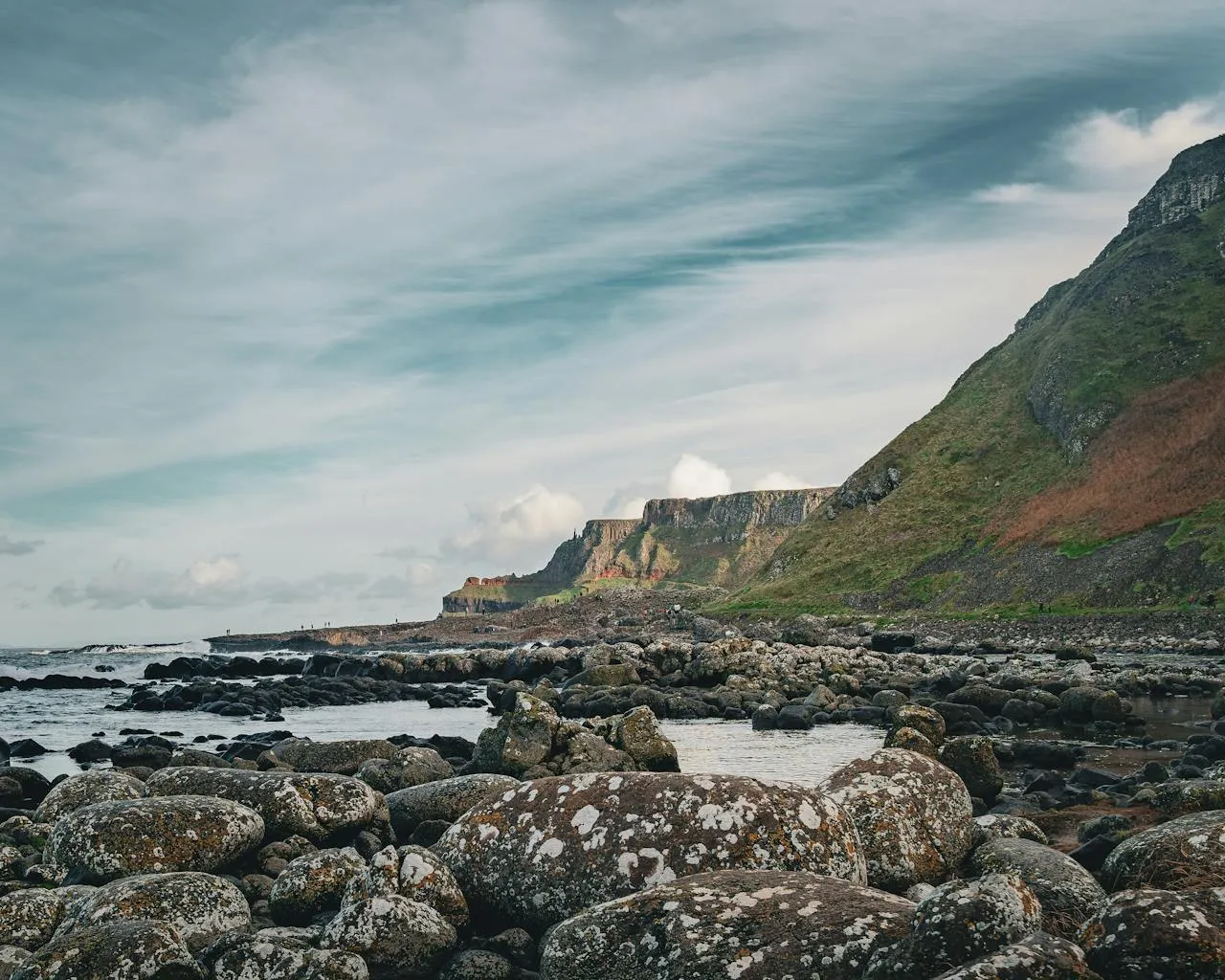 Rugged coastal landscape at the Glens of Antrim
